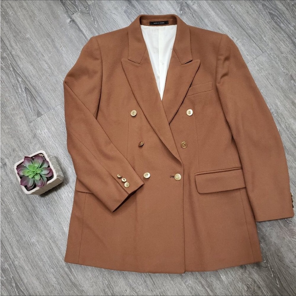 Aquascutum Vintage Cashmere Blazer Sz 8